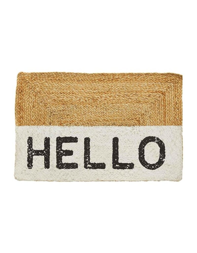 Hello Jute Doormat