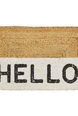 Hello Jute Doormat
