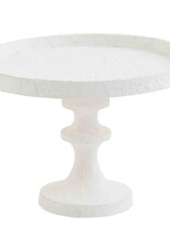 Small White Metal Pedestal