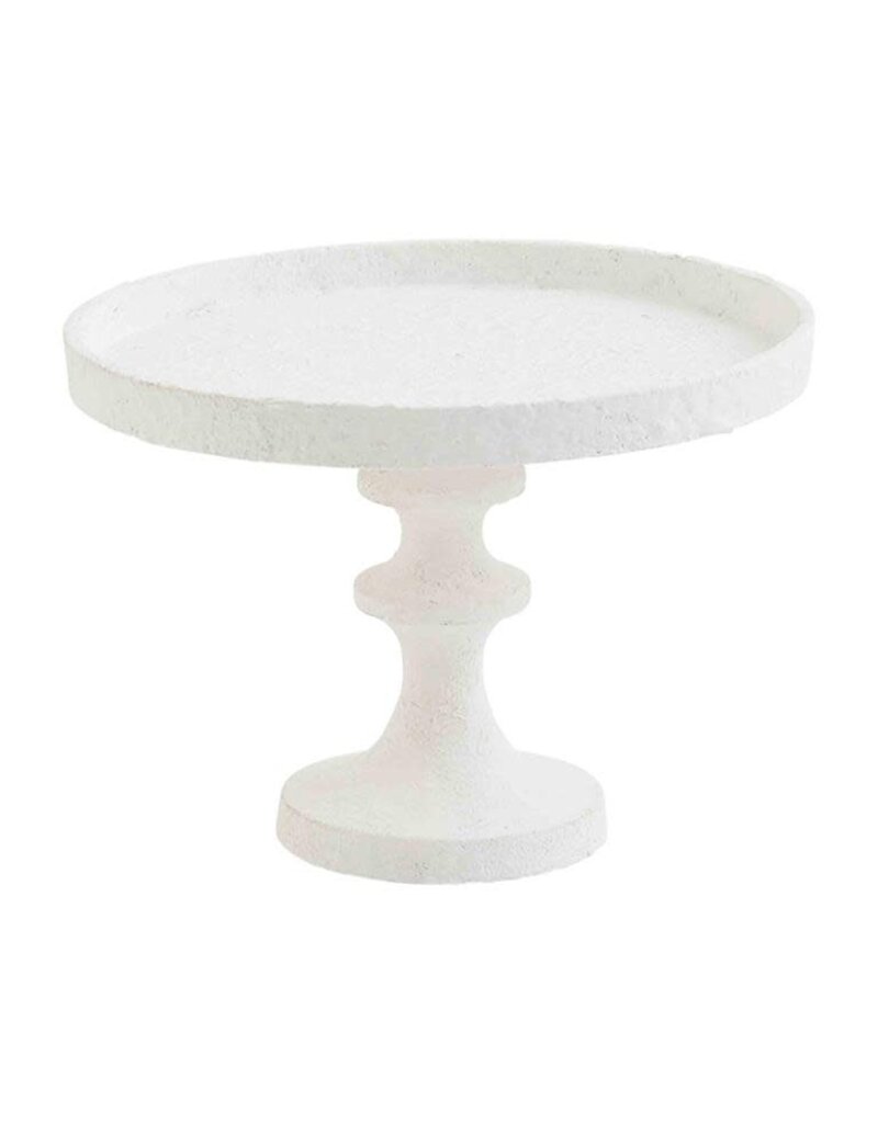 Small White Metal Pedestal