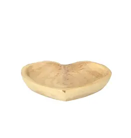 Bits & Bobs Decorative Paulownia Wood Heart Bowl