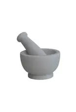 At The Table Marble Mortar & Pestle, White (Set)