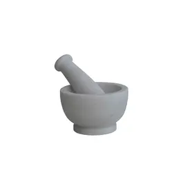 At The Table Marble Mortar & Pestle, White (Set)