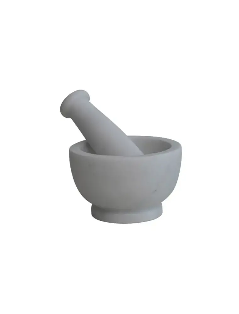 At The Table Marble Mortar & Pestle, White (Set)