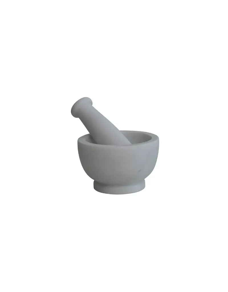 At The Table Marble Mortar & Pestle, White (Set)