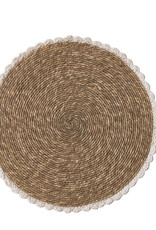 Hand Woven Seagrass & Cotton Placemat
