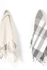 Set of 2 Stripe Fringe Towel