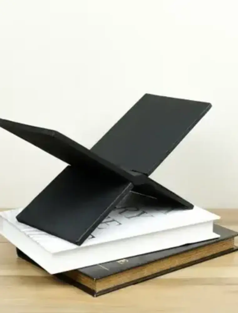 15" Black Wood Book Holder
