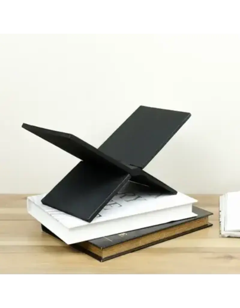 15" Black Wood Book Holder