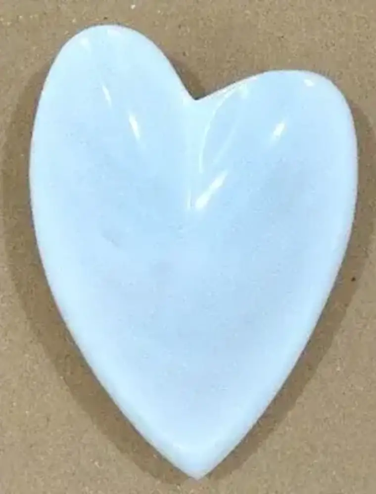 4" Marble Heart Tray