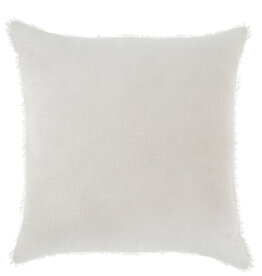 24x24 White Lina Linen Pillow