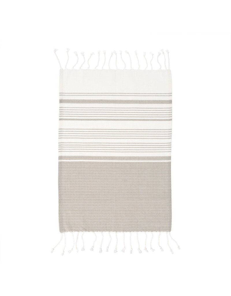 Set of 4 Grey Turkish Hand Towels