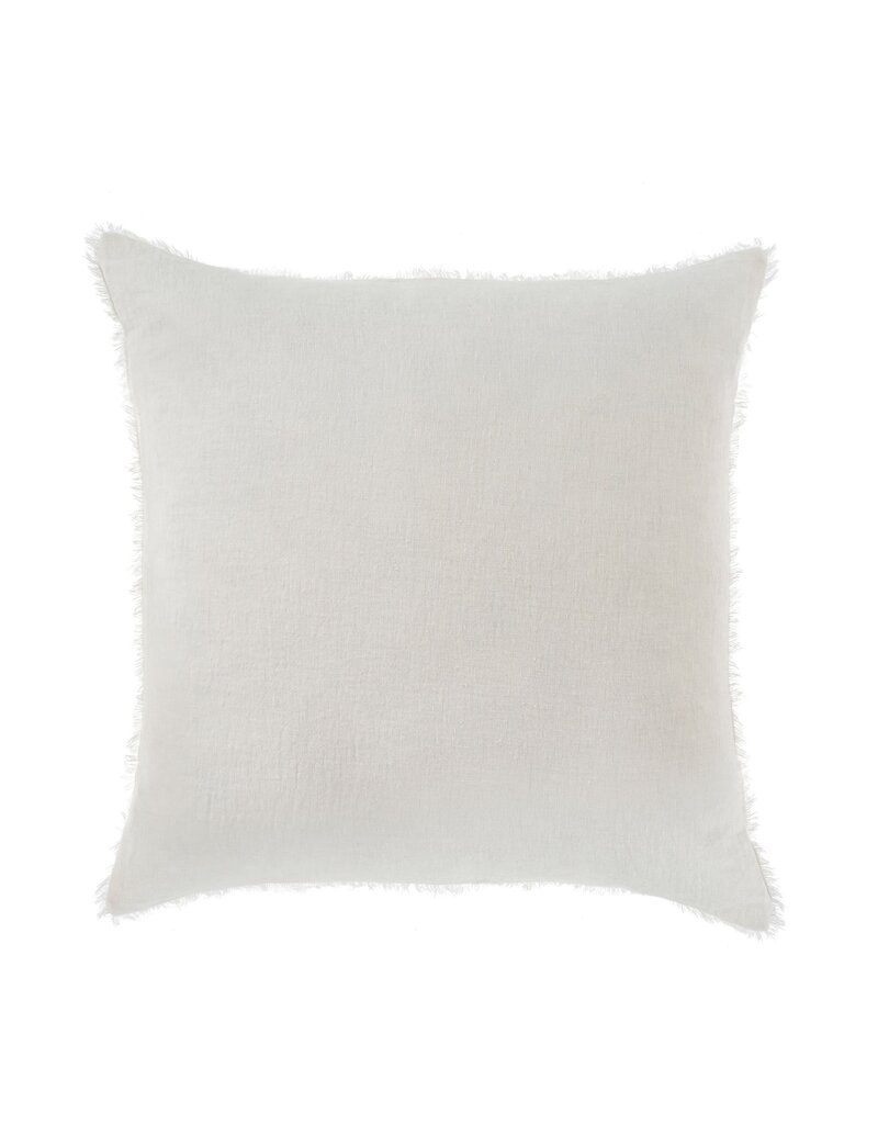 20x20 White Lina Linen Pillow