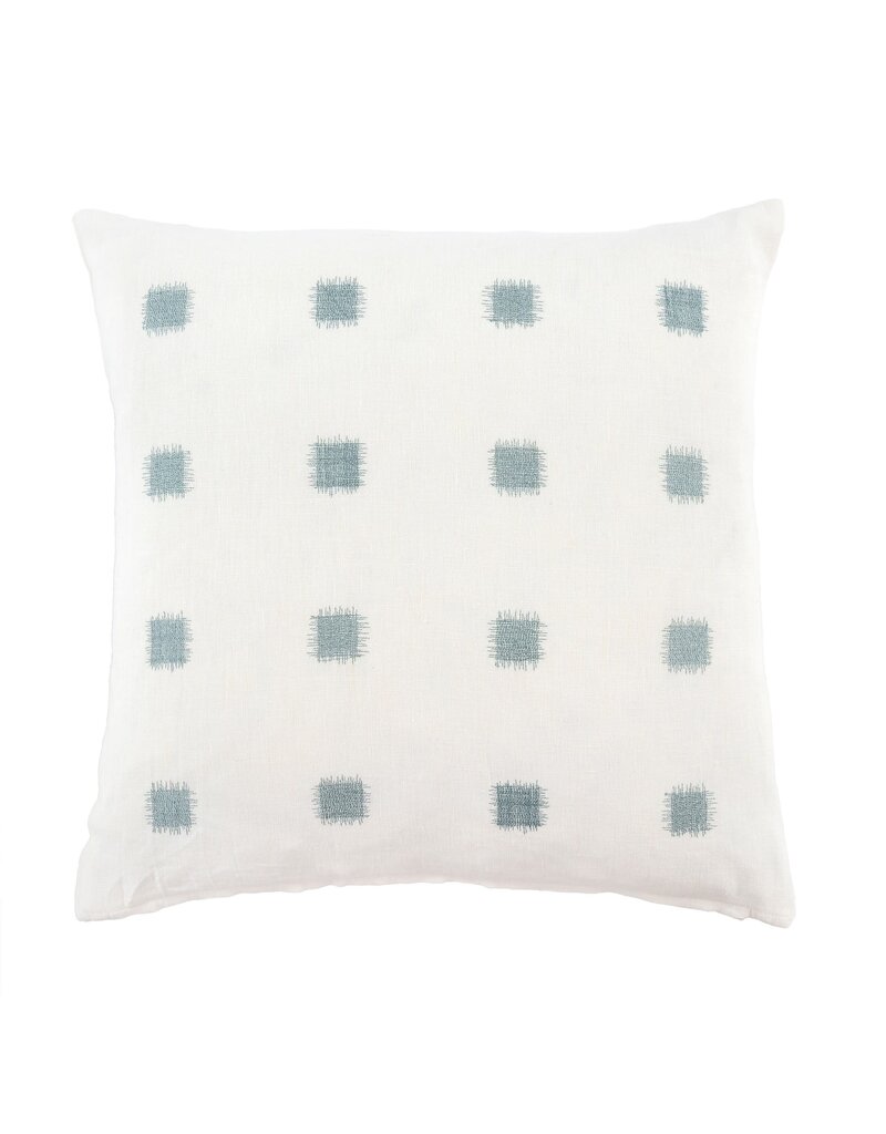 20x20 Sage Ikat Stitch Pillow