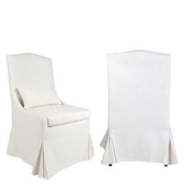 Arabella Arabella Slipcovered Dining Chair, Cream Linen