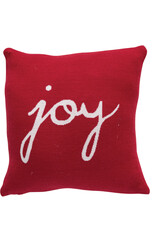 Christmas Market 12" Square Red Joy Pillow