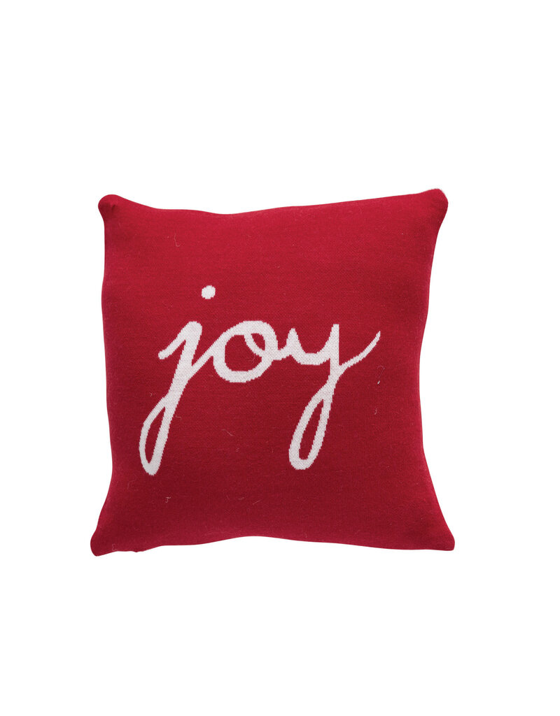 Christmas Market 12" Square Red Joy Pillow