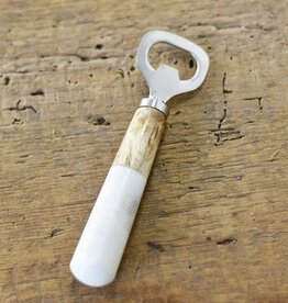 White Dipped Wood Bottle Opener