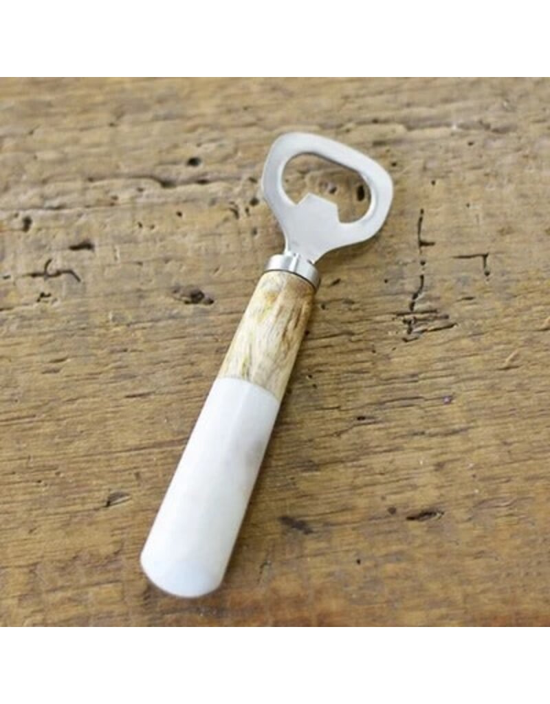 White Dipped Wood Bottle Opener