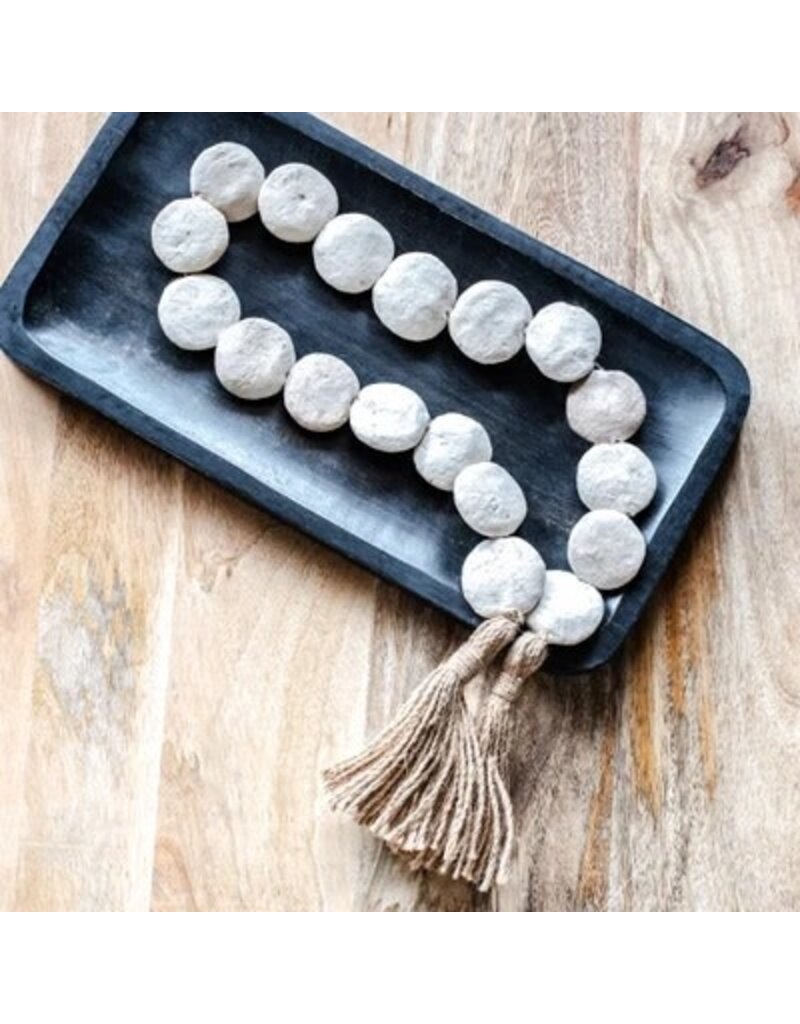 White Terra Cotta Beads