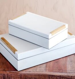 Large Ivory Resin Box, EACH