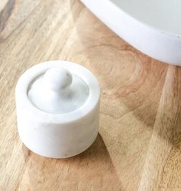 White Marble Pinch Pot
