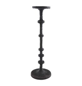 Large Black Metal Candlestick