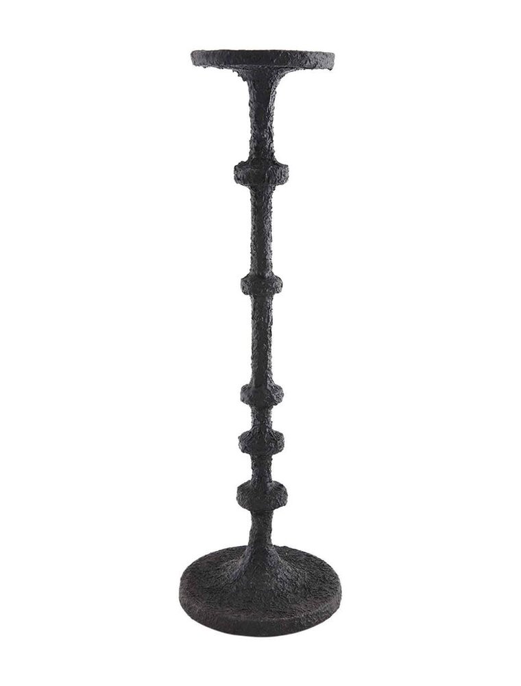 Large Black Metal Candlestick