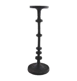 Medium Black Metal Candlestick
