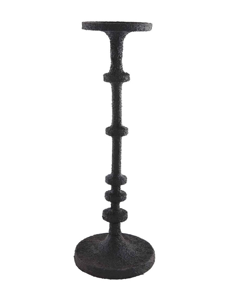 Medium Black Metal Candlestick
