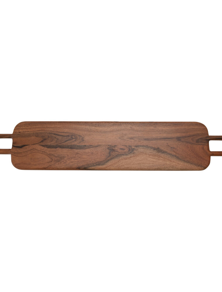 At The Table Acacia Wood Cutting Board w/Two Handles