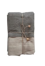 Backyard Farmer Linen Blend Half Apron & Tea Towel Set