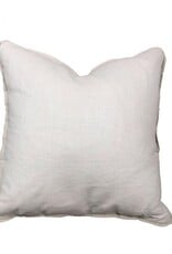 Linen KW Flanger Edge Pillow 22" x 22"