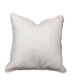 Linen KW Flanger Edge Pillow 22" x 22"