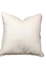 Linen Natural Flanger Edge Pillow 22" x 22"