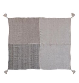 Sanctuary Woven Wool Blend Patchwork Throw