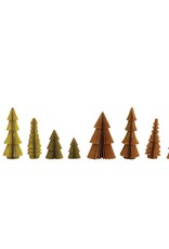 Enchanted Christmas Paper Folding Honeycomb Trees, Set of 5, 2 Colors