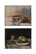 Collected Notions Artichoke Canvas Wall Decor w/Vegetable Still Life (2 Styles) (EACH)