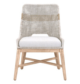 Tapestry Tapestry Dining Chair, Taupe/White Rope, Lt Gray, Nat Gr Mah
