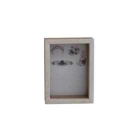 Await 5 x 7 Marble & Mango Wood Shadow Box Photo Frame