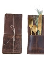 Sonoma Leather Cutlery Sleeve, Set of 4