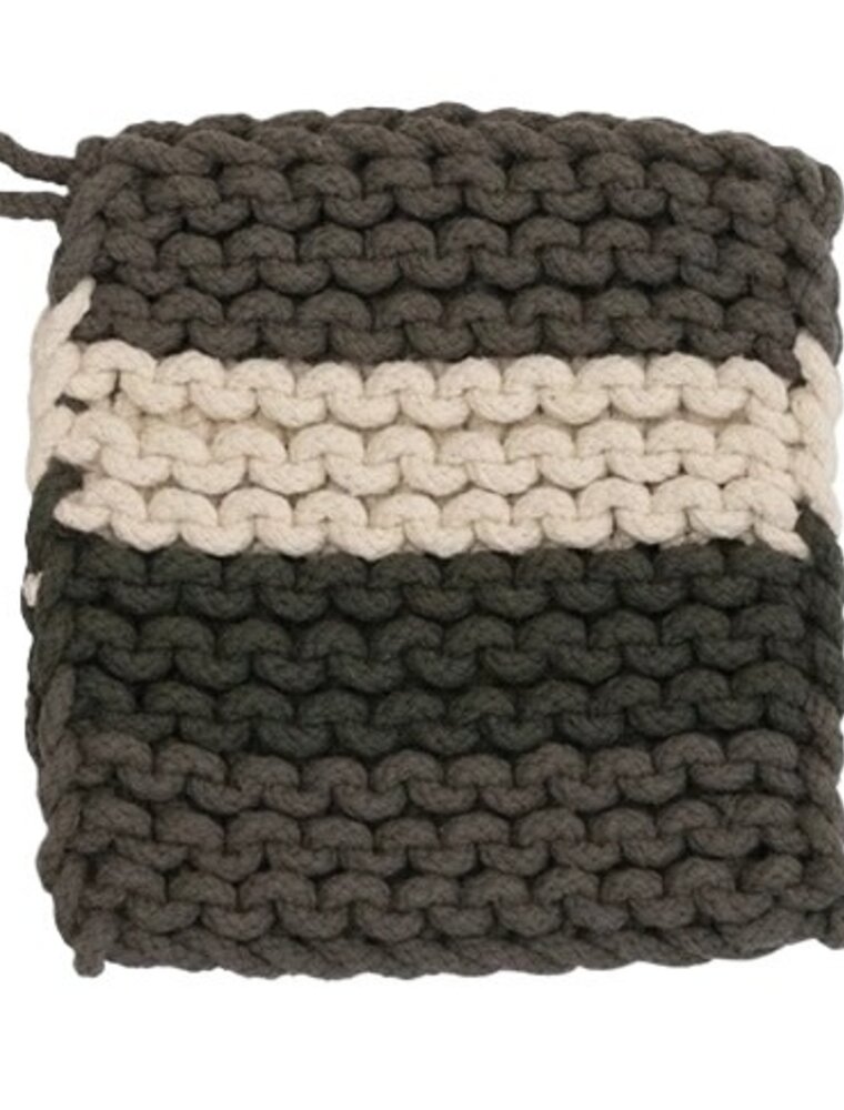 At The Table Cotton Crocheted Pot Holder