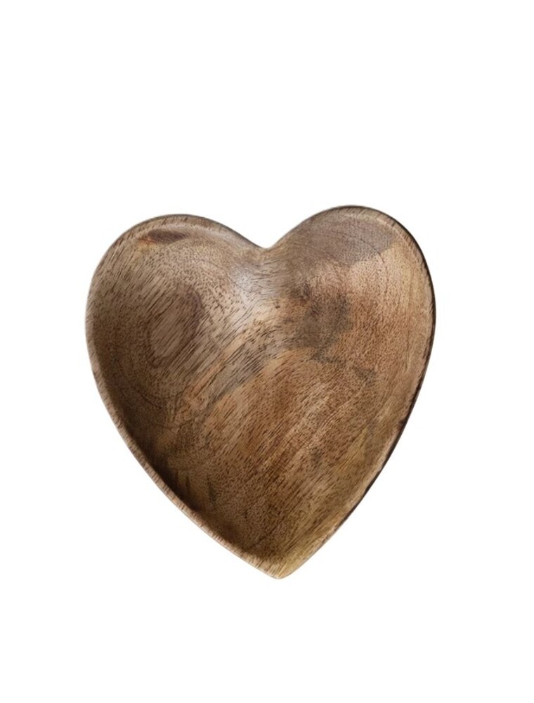 Shoreline Mango Wood Heart Shapped Dish