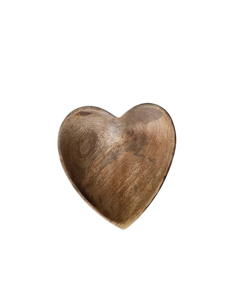Shoreline Mango Wood Heart Shapped Dish