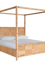 Weekender Coastal Living Home Collection Chatham Poster Bed Queen, Rattan