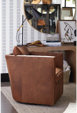 Robin Bruce Rothko Leather Swivel Chair, Colt Nugget