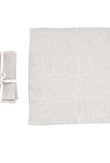 Daily Routines Natural 18" Square Stonewashed Linen Napkins, Set of 4
