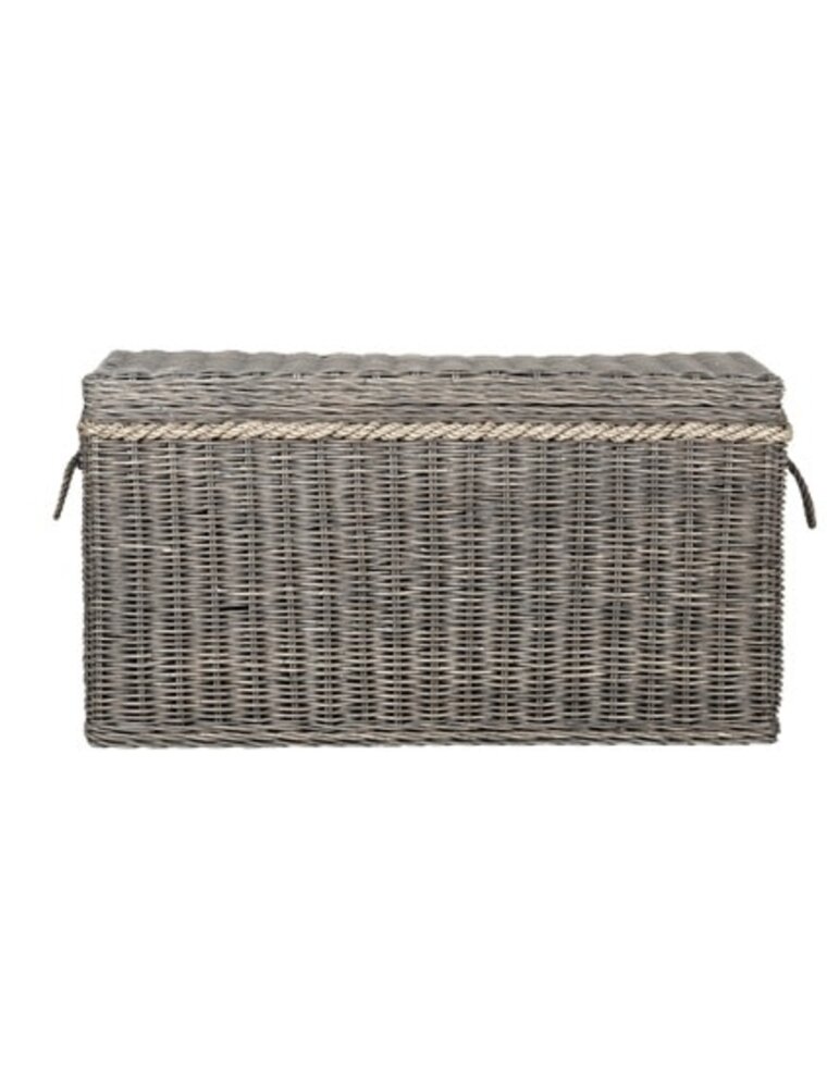 Sabrina Sabrina Basket Storage Console, Mud Wash (MEDIUM)