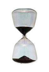 At The Table Hourglass with Black Sand