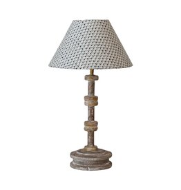 Bistro Found Wood Spool Table Lamp